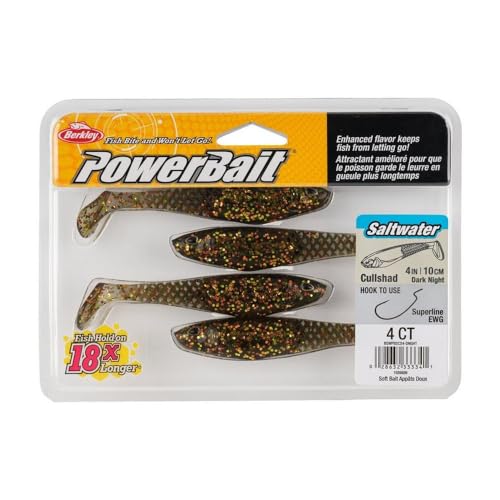 Berkley PowerBait Saltwater CullShad Fishing Soft Bait