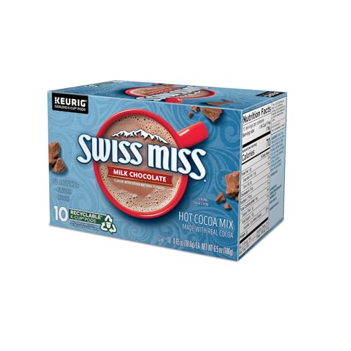 Swiss Miss Milk Chocolate Hot Cocoa, Single-Serve Keurig K-Cup Pods, Hot Chocolate, 44 Count