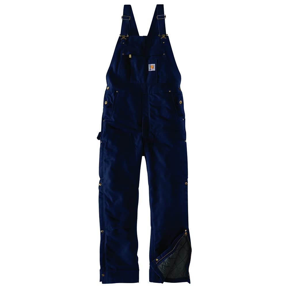 Carhartt mens Loose Fit Firm Duck Insulated Bib Overall