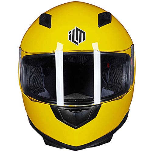 ILM Full Face Motorcycle Street Bike Helmet with Removable Winter Neck Scarf + 2 Visors DOT Model-JK313
