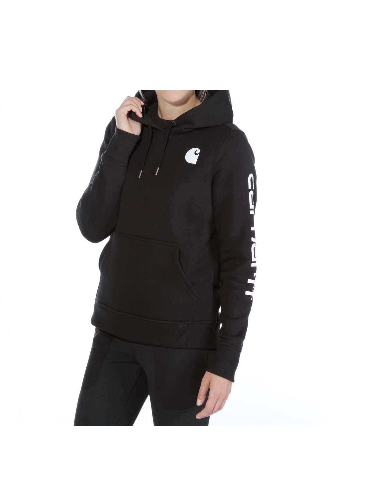 Carhartt Women's Relaxed Fit Midweight Logo Sleeve Graphic Sweatshirt