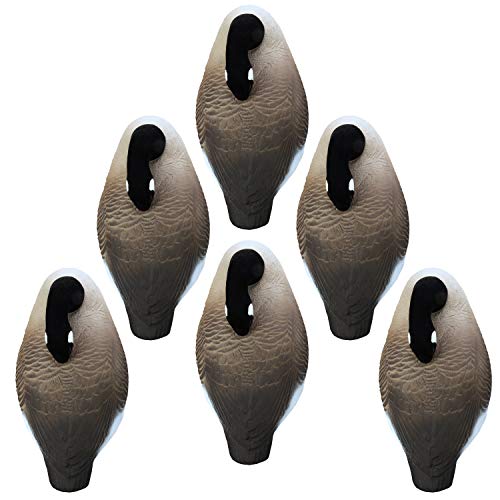 Higdon Outdoors Half Shell Goose Decoys for Waterfowl Hunting | Realistic & Stackable for Optimal Storage | Variety of Sizes and Species: Canada/Specklebelly/Blue/Snow/Sleeper/Full-Size/Magnum | 6pk