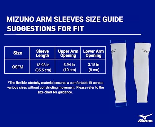 Mizuno Arm Sleeves, Black, OSFM