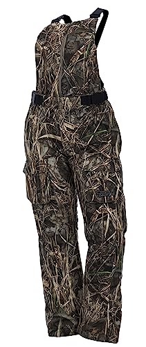 DOING SOMETHING GREAT Kylie 5.0 Camouflage Drop Seat Hunting Bibs for Women, DWR Waterproof, Thin Profile 120g Insulated
