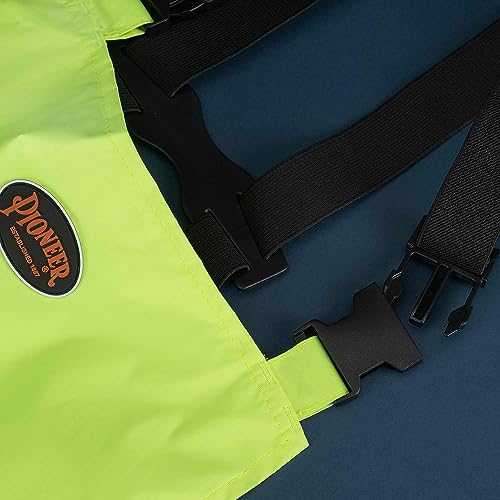 Pioneer Hi Vis Lightweight Waterproof Safety Rain Suit - Reflective Work Rain Gear for Men and Women