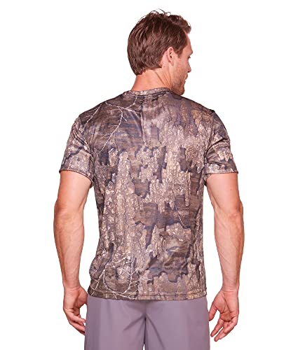 Realtree Men's Essential Camo Lightweight Performance Short Sleeve Shirt