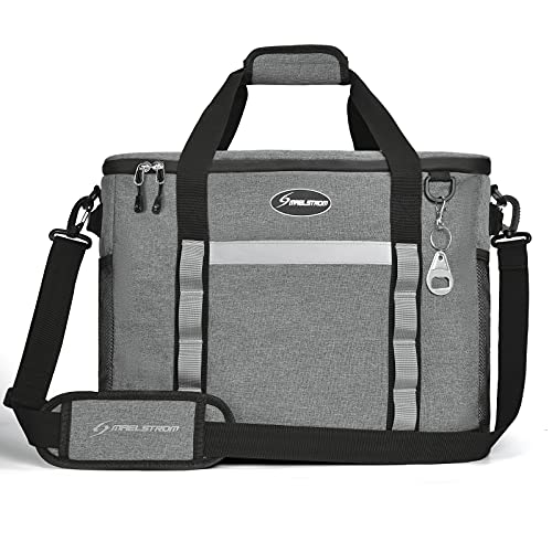 Maelstrom Soft Cooler Bag,Collapsible Soft Sided Cooler,24/30/60/75 Cans Beach Cooler,Ice Chest,Large Leakproof Camping Cooler,Portable Travel Cooler for Grocery Shopping,Camping,Road Trips