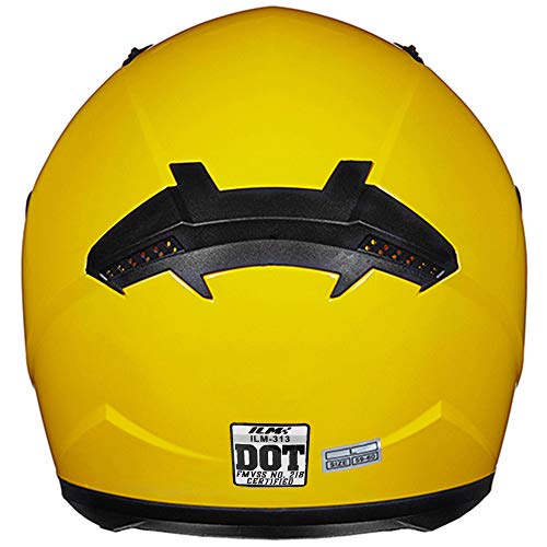 ILM Full Face Motorcycle Street Bike Helmet with Removable Winter Neck Scarf + 2 Visors DOT Model-JK313