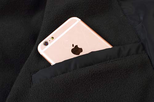 ELORA Women's Plus Size Winter Vegan Down Puffer Mid Length Cargo 7 Pocket Coat Fur Trim Removable Hood