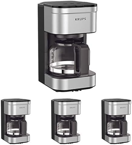 KRUPS Newer Model Drip Coffee Maker, 10-Cup, Silver