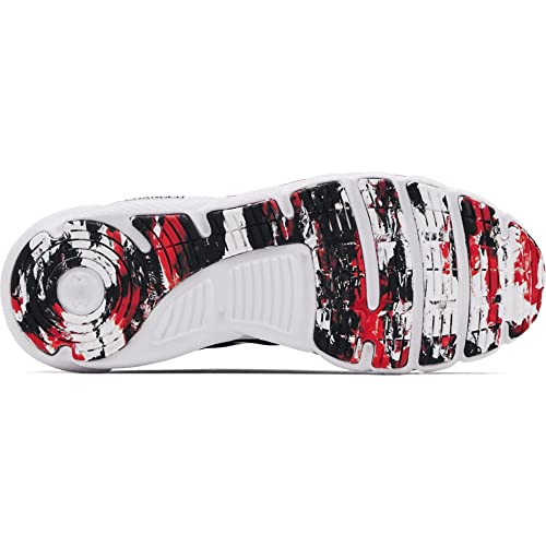 Under Armour Mens Charged Assert 9 Marble Running Shoe, Black(001 Red, 12 US