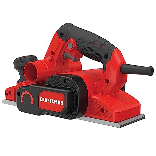 CRAFTSMAN Wood Planer, Electric Hand Planer for Woodworking, with Blades, Edge Guide, and Dust Bag (CMEW300)
