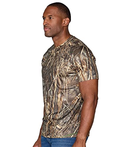 Realtree Men's Essential Camo Lightweight Performance Short Sleeve Shirt