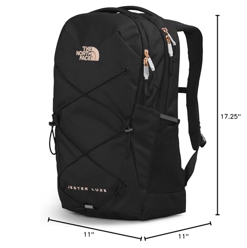 The North Face Women's Every Day Jester Laptop Backpack, TNF Black/Burnt Coral Metallic, One Size