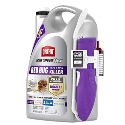 Ortho Home Defense Max Bed Bug, Flea and Tick Killer with Comfort Wand, Bed Bug Spray, Kills Bed Bug Eggs, Fleas and Ticks, 1 gal.