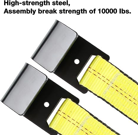 Tow Dolly Basket Straps with Flat Hook-2 Pack,Car Wheel Strap Tire Bonnet Net Fits 14"-19" Tires Auto Universal Vehicle Car Dolly Ropes Accessories