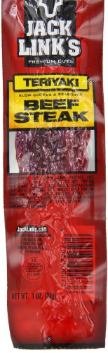 Jack Link's Beef Steak, Original - Protein Snacks, Meat Snack with 12g of Protein, Made with 100% Beef, Individually Wrapped Bulk Snack Pack, Keto Friendly - 1 Oz. (12 Count)