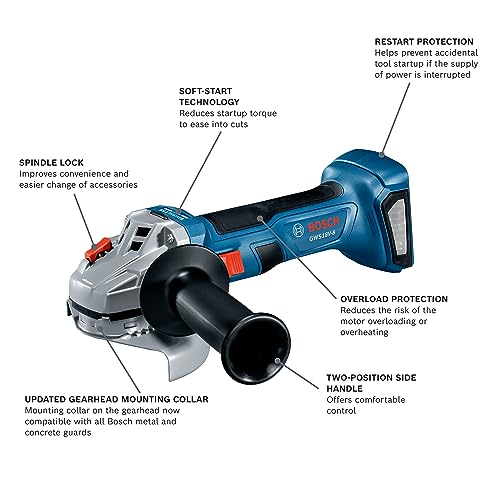 BOSCH GXL18V-501B25 18V 5-Tool Combo Kit with 2-In-1 Bit/Socket Impact Driver/Wrench, 1/2 In. Hammer Drill/Driver, Reciprocating Saw, Circular Saw, LED Worklight and (2) CORE18V 4 Ah Compact Batteries