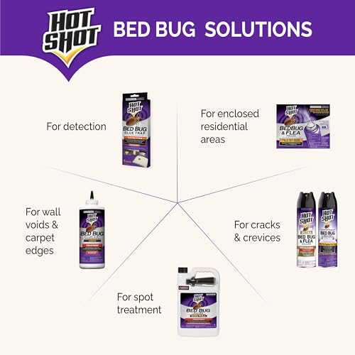 Hot Shot Bed Bug & Flea Fogger Pack 3-Pack, Kills Bed Bugs and Fleas Indoors, Get Rid of Fleas In House, Inhibits Reinfestation Up to 7 Months