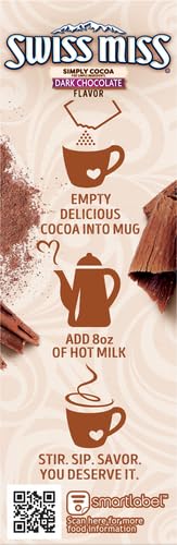 SWISS MISS Milk Chocolate Flavored Hot Cocoa Mix, 38.27 OZ Square Canister