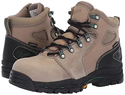 Danner Vicious NMT 4” Composite Toe Work Boots for Women - Waterproof and Breathable Leather Upper, Slip-Resistant Rubber Vibram Outsole, EH Resistant