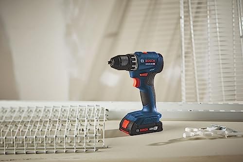 BOSCH GSR18V-400B12 18V Compact Brushless 1/2 In. Drill/Driver Kit with (1) 2.0 Ah SlimPack Battery