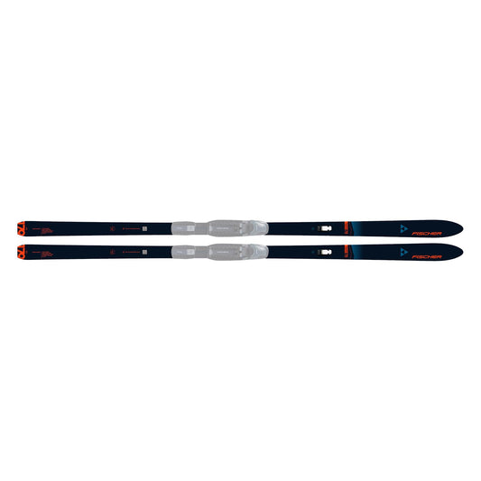 Fischer Traverse 78 Crown/Skin Xtralite Offtrack Cross Country Skis, Dark Blue/Flame, 179cm