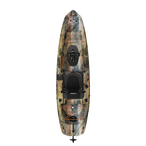 Pelican Catch 110HDII - Sit-On-Top Fishing Kayak - HyDryve Pedal System & Comfortable Ergocast seat - 10 ft - Outback