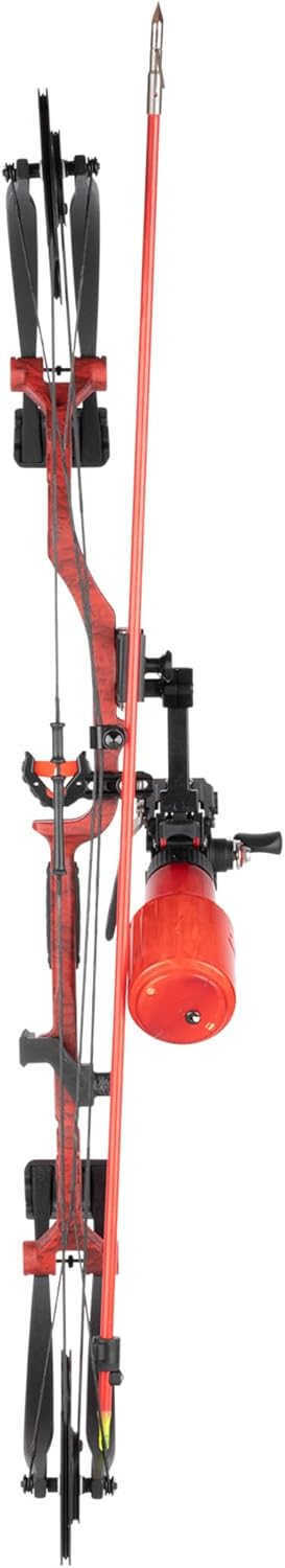 Cajun Bowfishing Sucker Punch Pro Bowfishing Bow, Left Hand, Red