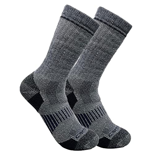 Carhartt Men's Midweight Synthetic-Wool Blend Sock 2 Pack