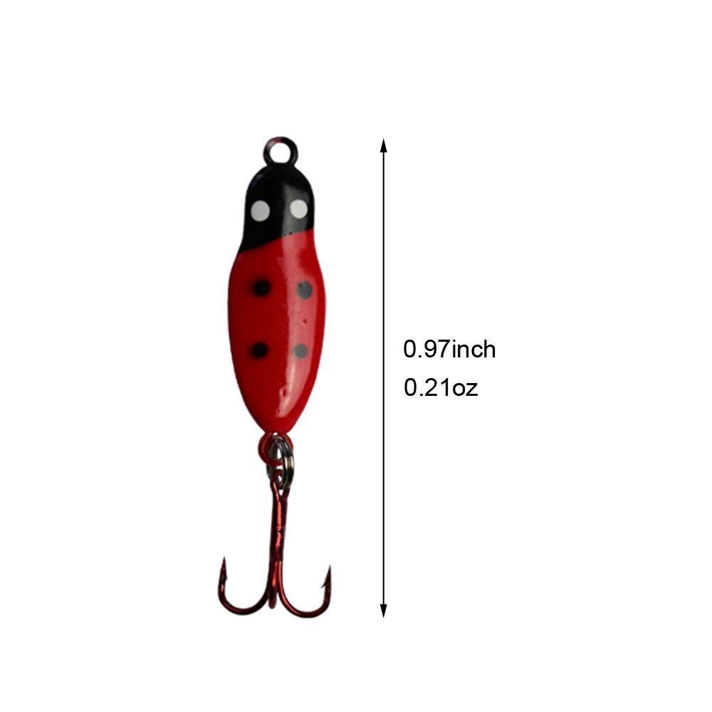 Ice Fishing Jigs with Treble Hooks Lead Jig Hooks Winter Metal Lures