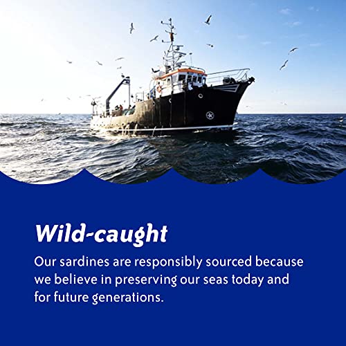Chicken of the Sea Sardines in Olive Oil, 3.75 oz. Cans (Pack of 18), Wild Caught Canned Sardines, Packaging May Vary