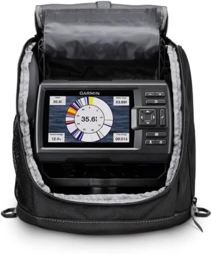 Garmin Striker Vivid 5cv,Portable Ice Fishing Bundle w/GT8HW-IF