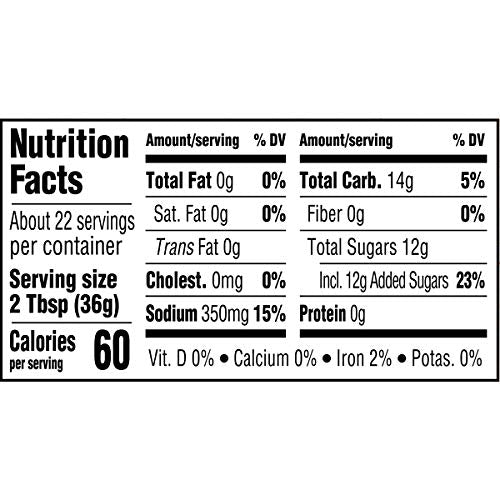 Kraft Sweet Brown Sugar Slow-Simmered Barbecue Sauce, 18 oz Bottle