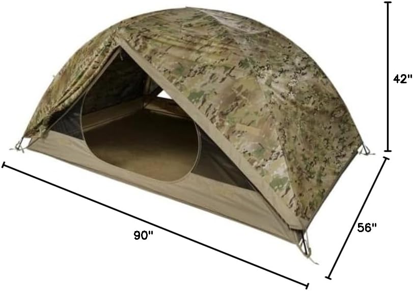 Fido Ai Two Person Shelter System, Multicam Camouflage, 90in x 42in x 56in, AI2100-MUL
