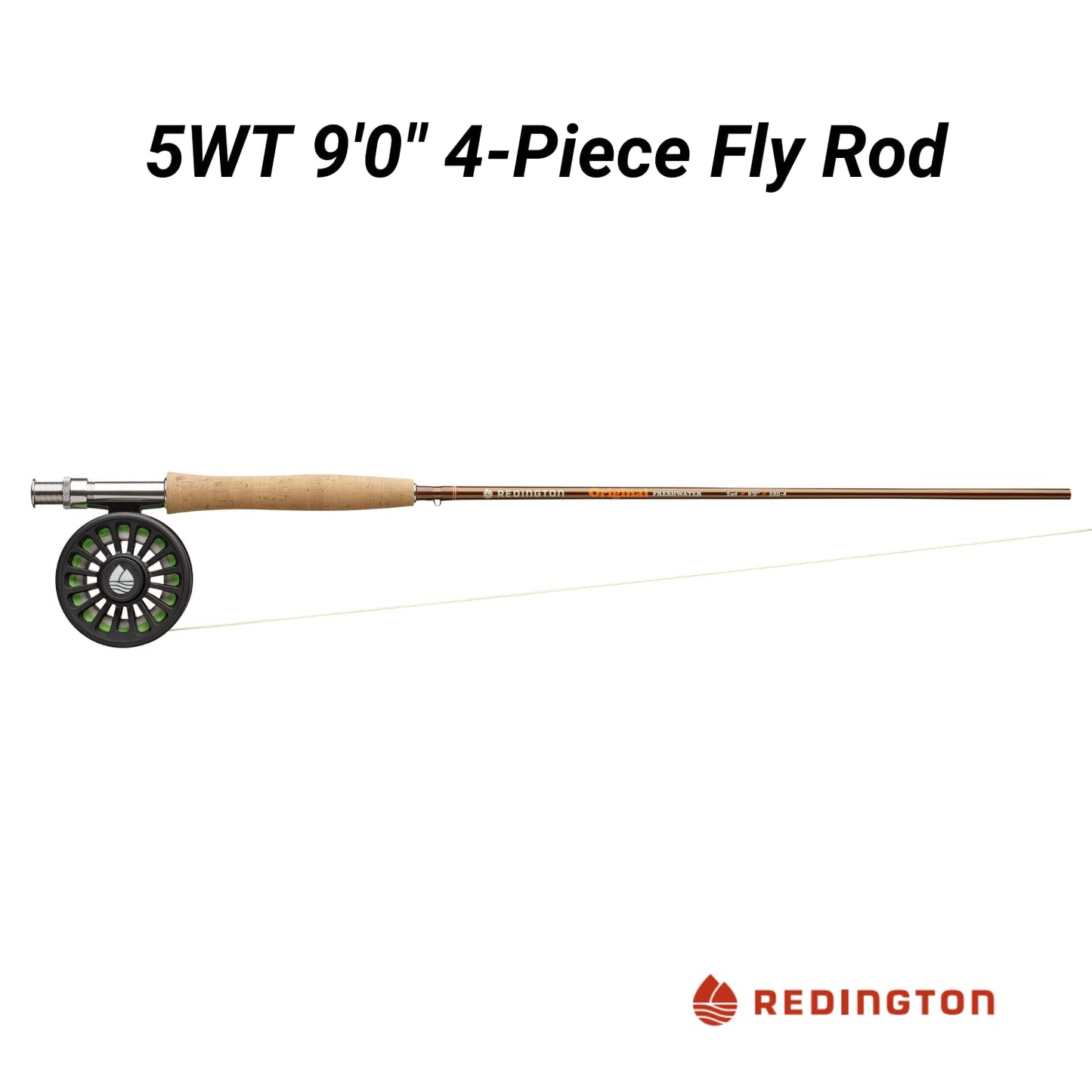 Redington Original Fly Fishing Kit, 9 Foot Rod, Crosswater Reel, Fly Line, Leader, & Carrying Case