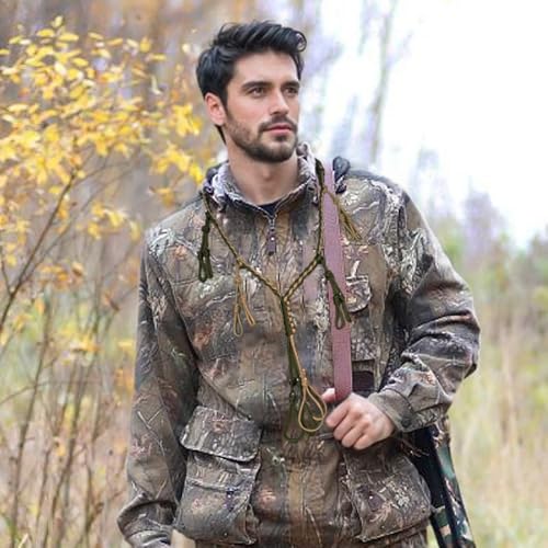 Duck Call Lanyard with 12 Adjustable Loops Paracord Hunting Goose Calls Duck Hunting Accessories Hand Braided Goose Calls for Predator Ducks Goose Hanger