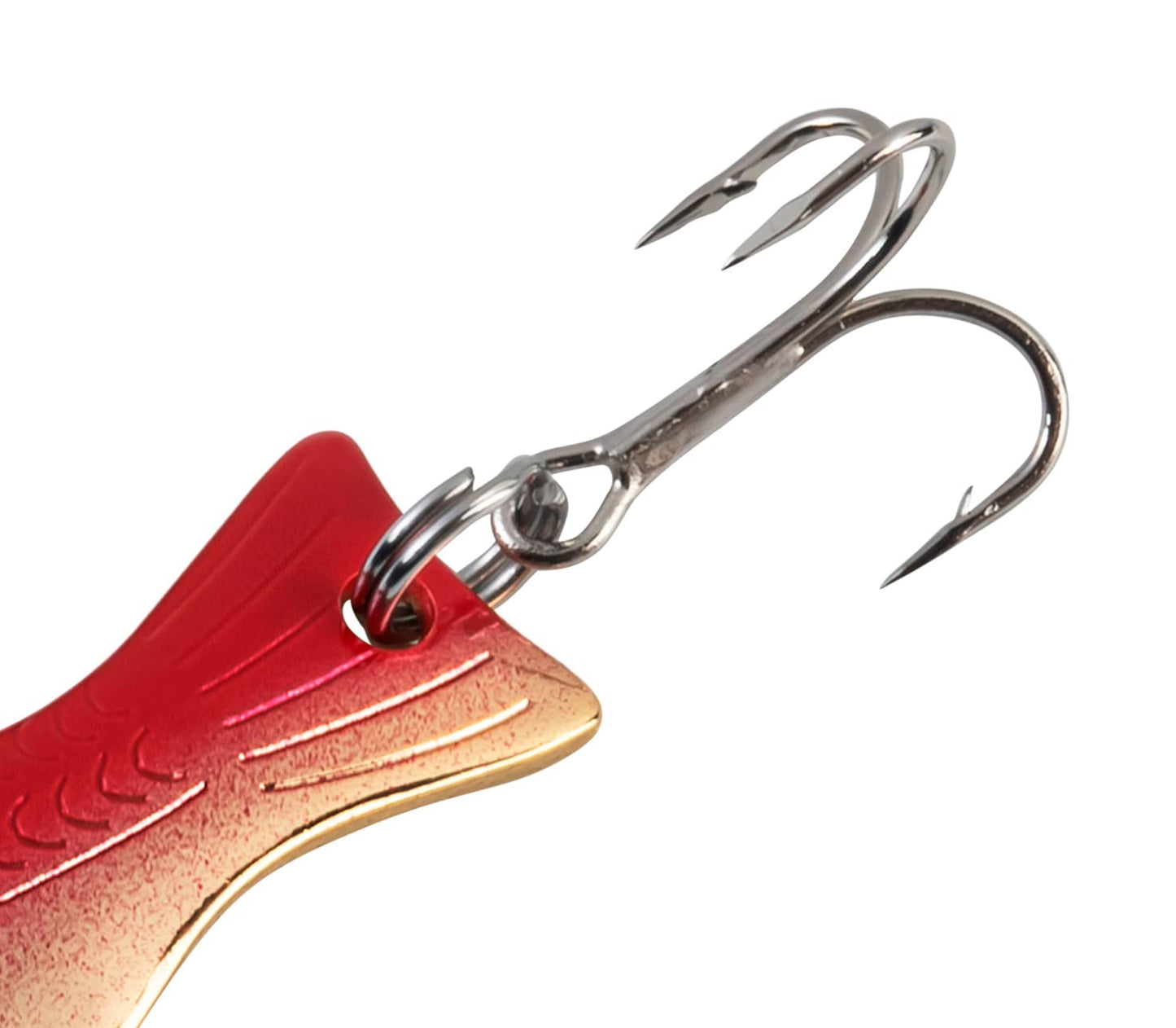 AL's Goldfish Lure Company, Rust Free Goldfish Freshwater Fishing Spoon, Treble Hook, Trout, Salmon, Bass, Walleye, Crappie, Panfish, and Pike. Sizes 3/16 oz., 1/4 oz. or 1/2 oz