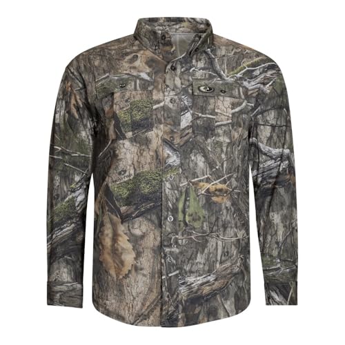 Mossy Oak Men's Tibbee Technical Lightweight Camo Hunting Shirt