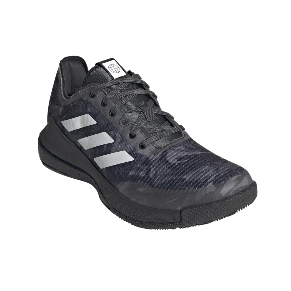 adidas Women's Crazyflight Sneaker, Black/White/Black, 8