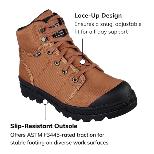 Skechers Womens Rotund Darragh Work Lace-Up Boot Safety Toe