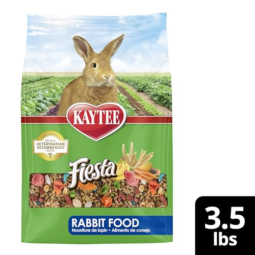 Kaytee Fiesta Rabbit Food, Nutritious and Fun Blend, Supports Dental Health and Digestion, 20 pounds