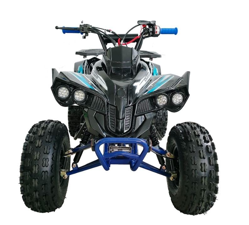 HHH ATV 125cc Vitacci ATV Quad Youth Utility Style ATV 125cc ATV Fully Automatic with Reverse Gas ATV 4 Wheeler ATVs Quads Big 19/18 inch Tires (Orange)