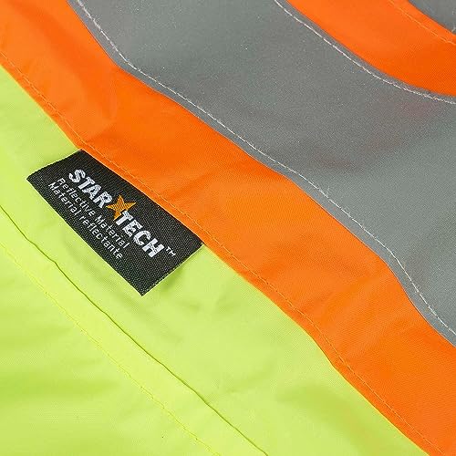 Pioneer Hi Vis Lightweight Waterproof Safety Rain Suit - Reflective Work Rain Gear for Men and Women