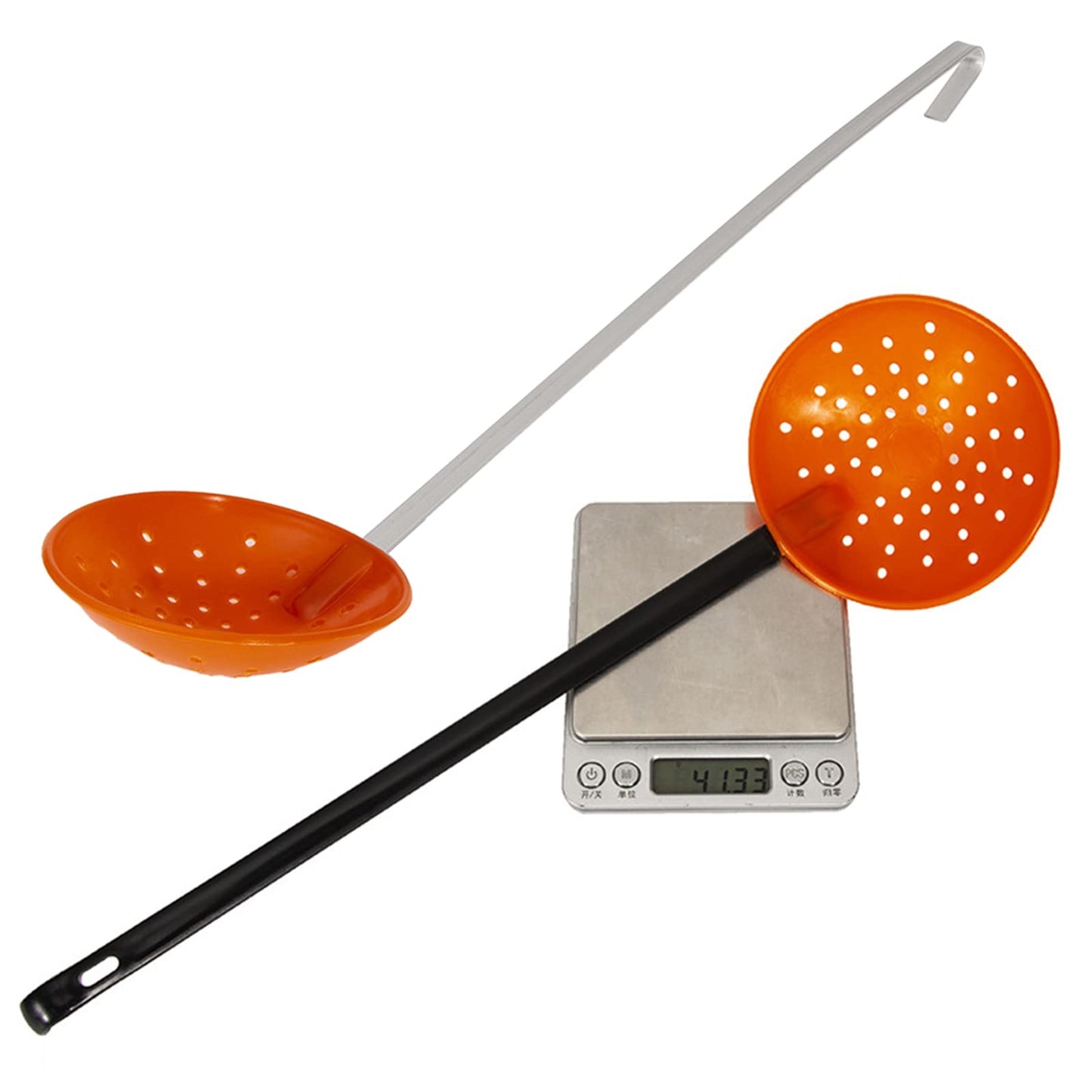Yiju Ice Fishing Scoop Scoop Skimmer Ice Slush Scoop with Aluminum Handle Winter Outdoor Fishing Shovel Ice Tools