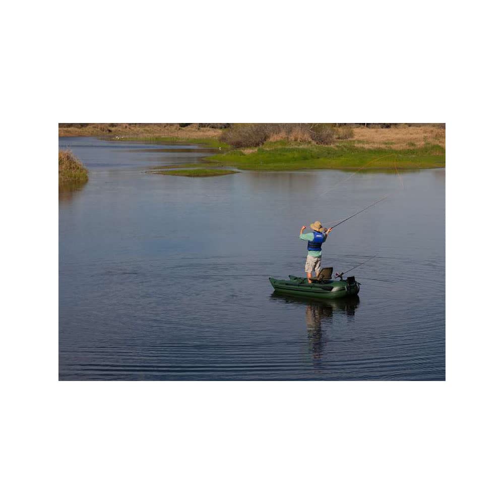 Sea Eagle 285 Frameless Inflatable 9’ Pontoon Fishing Boat - 1 Person- Lightweight, Portable-Perfect for Hunting & Fishing-Sets up in 5 Minutes