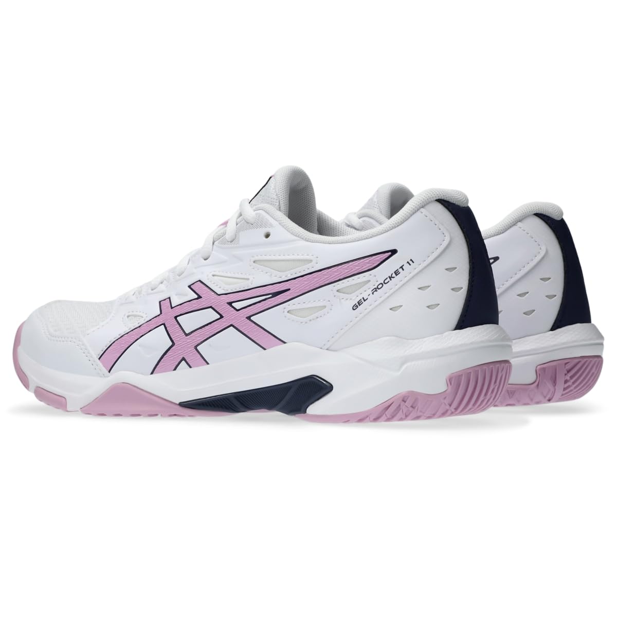 ASICS Women's Gel-Rocket 11 Volleyball Shoes, 9.5, White/Light UBE