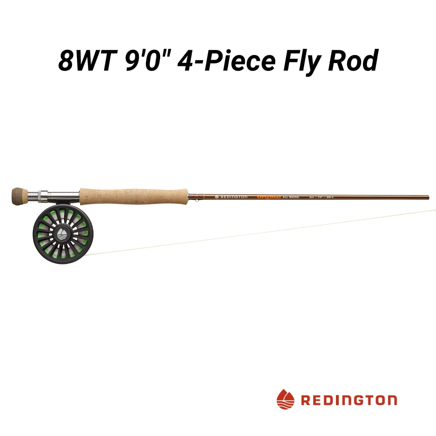 Redington Original Fly Fishing Kit, 9 Foot Rod, Crosswater Reel, Fly Line, Leader, & Carrying Case