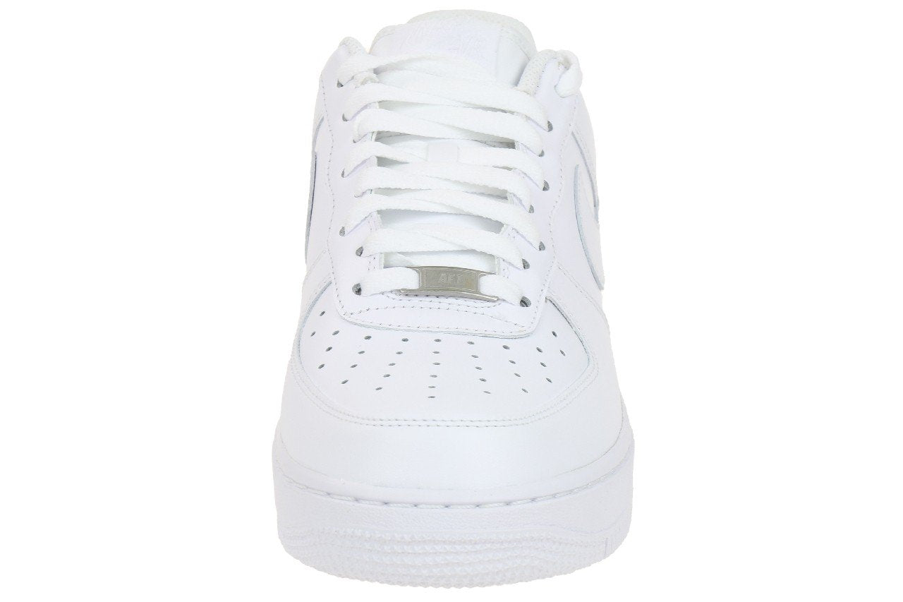 Nike Men's AIR Force 1 '07 Basketball Shoes (12, White_White)