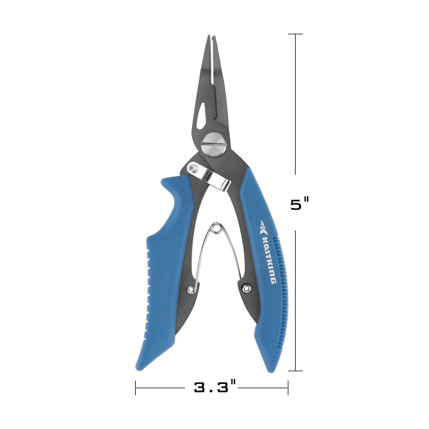 KastKing Intimidator Fishing Pliers, 7 inch Straight Nose
